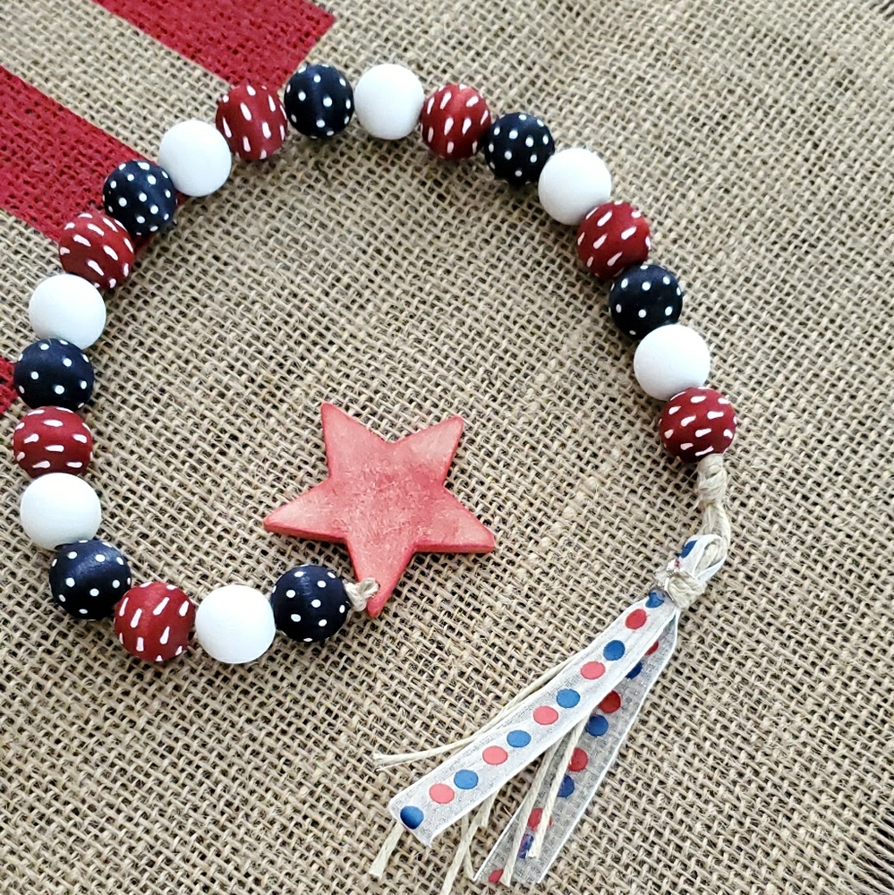 Patriotic Bead Garland